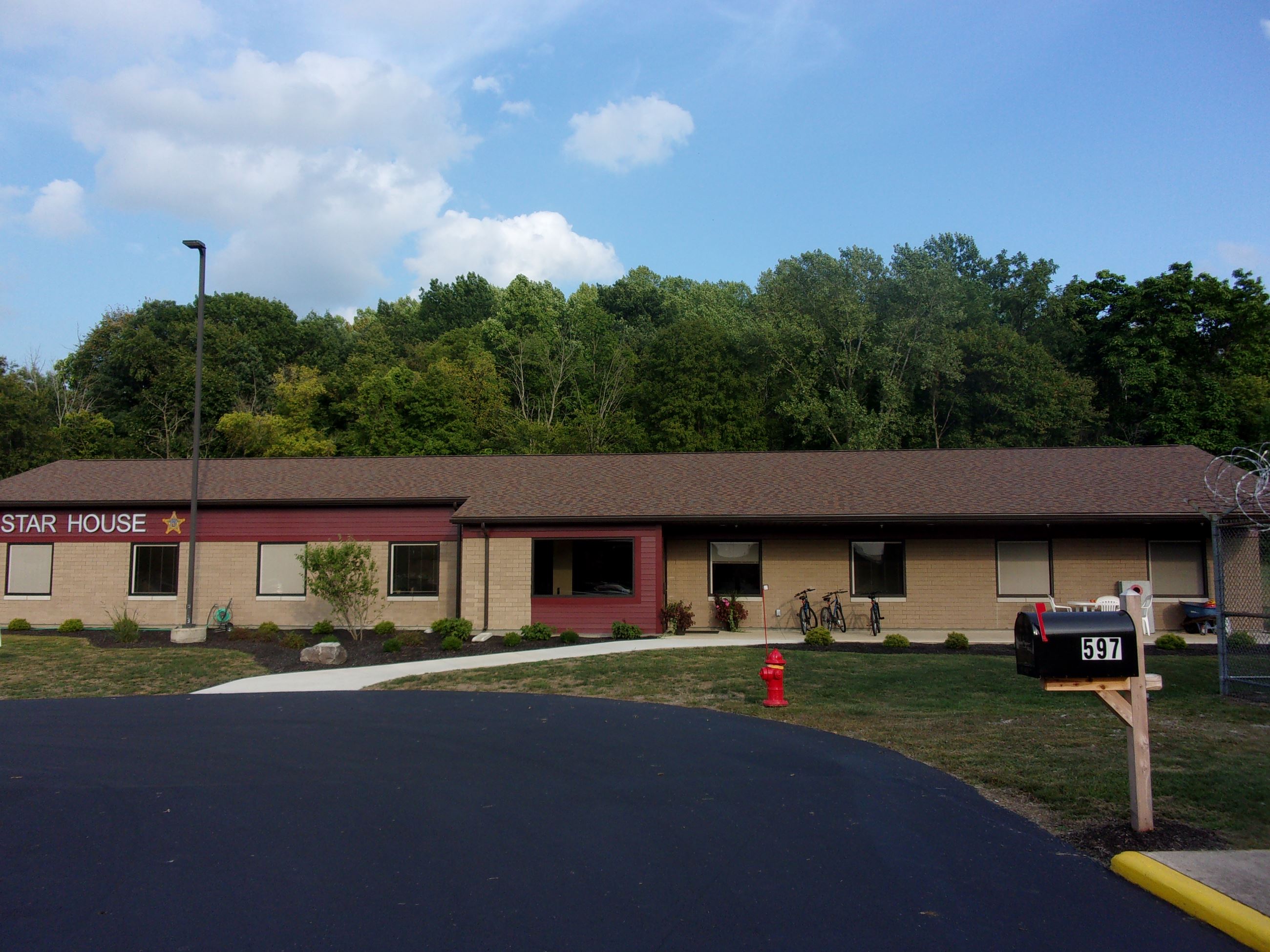 star house outside building